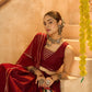 AI Fashion Maroon Silk Crepe Designer Navratri Wear Lehenga Choli Collection