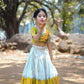 Jyoti Fashion Classy Yellow Heavy Chenille Sequins Embroidered Kids Lehenga Choli Set | Swadesiicart