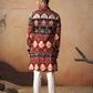 Blossom Print Cotton Nehru Jacket Set by Hilo Design