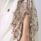 Vastranavya Ivory Mandala Print Free Hand Ready to Wear Saree | Swadesiicart