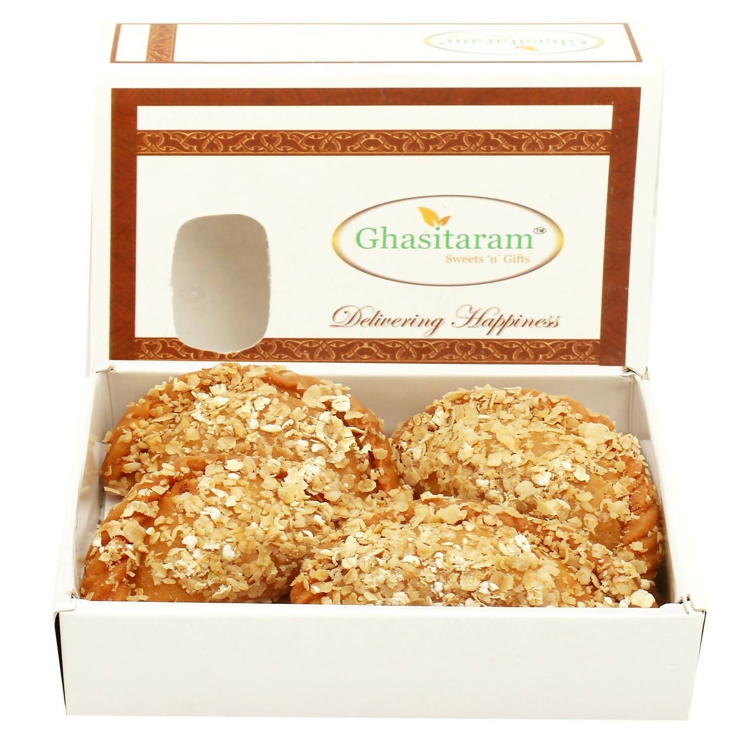 Ghasitaram Holi Sweets - Roasted Oats Gujiya | Swadesiicart