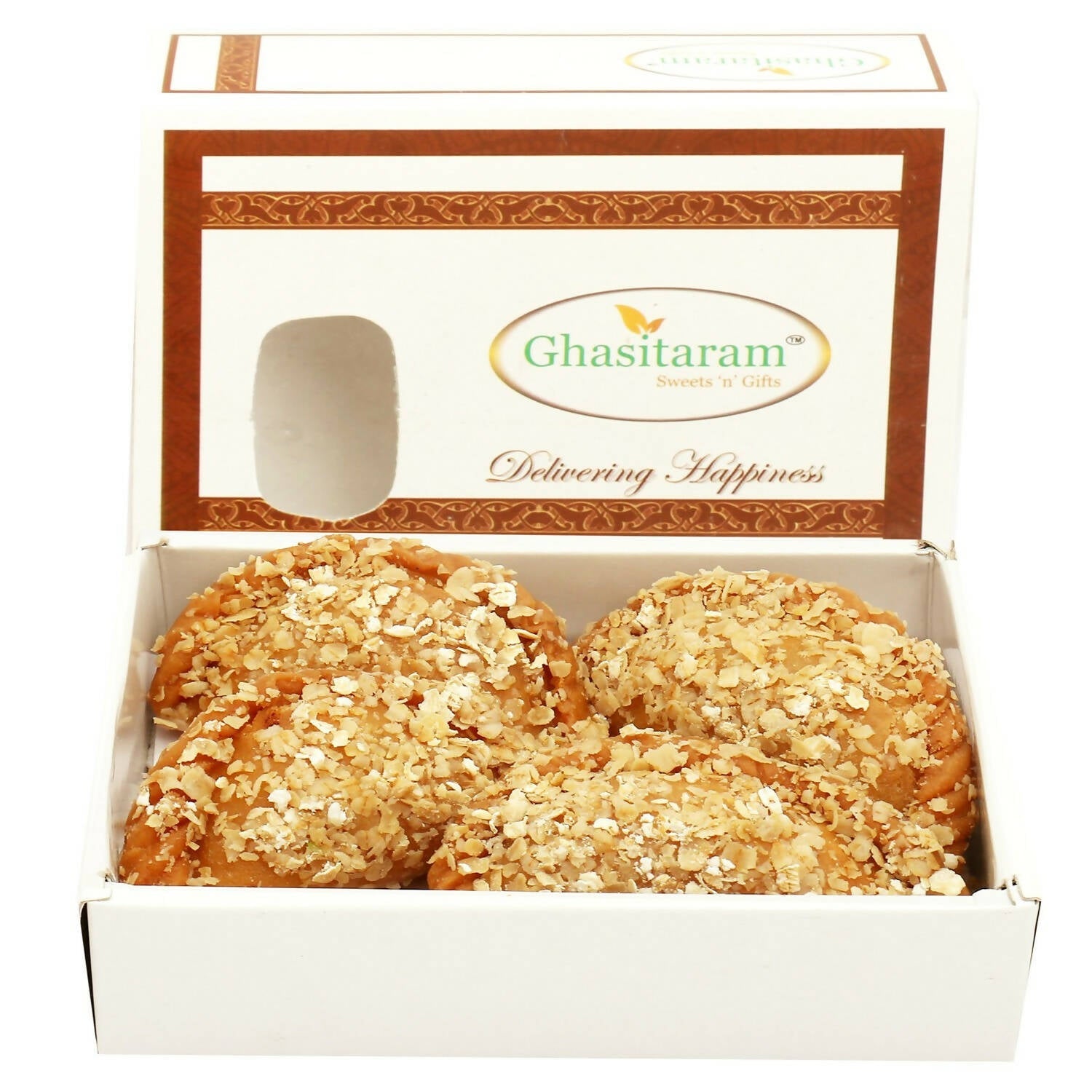 Ghasitaram Holi Sweets - Roasted Oats Gujiya | Swadesiicart
