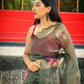 Vamsee Brijbala Green Organza Saree - Swadesiicart