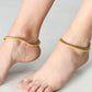 Mominos Fashion Kamal Johar Golden Kundan Anklets | Swadesiicart