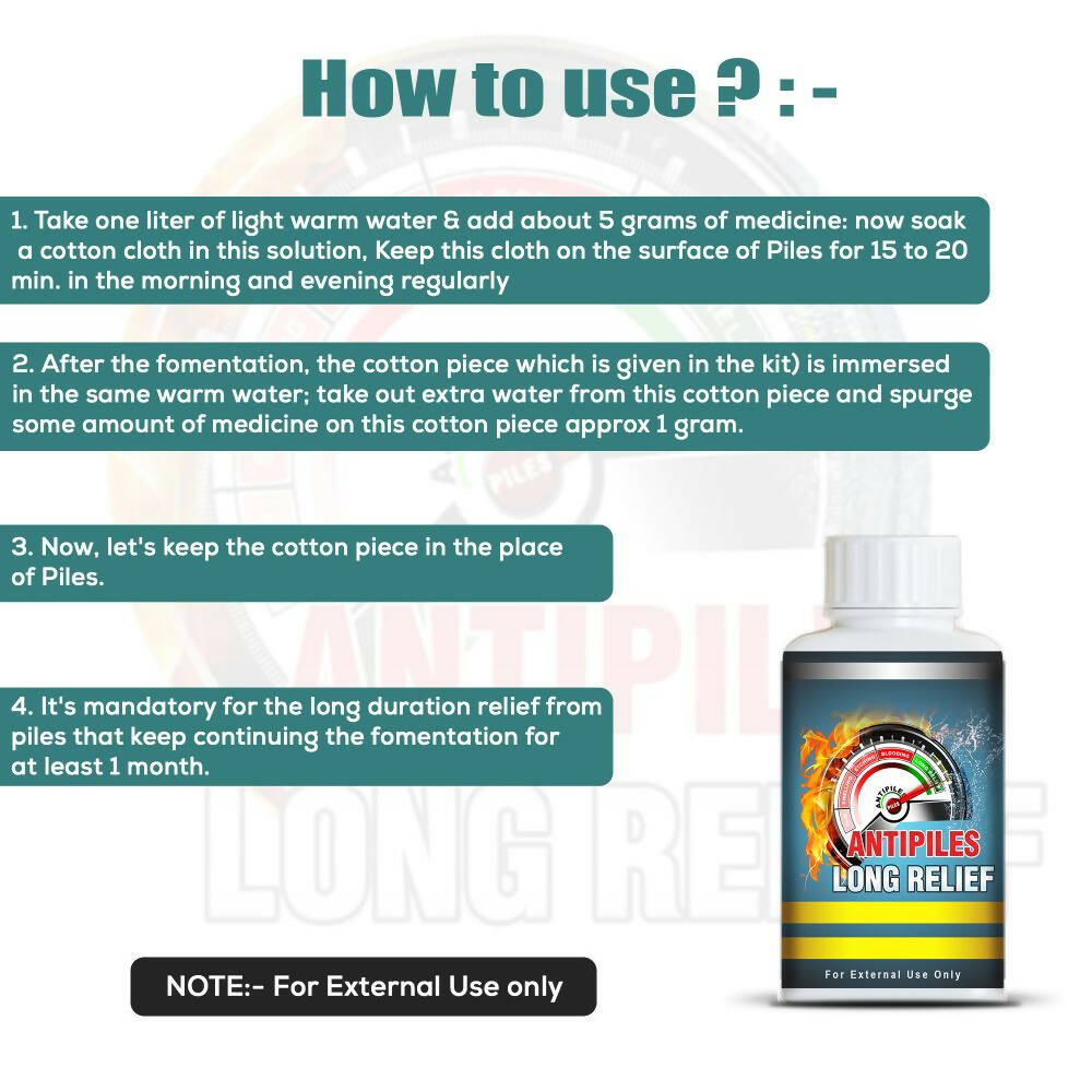 Pharma Science Antipiles Long Relief - Swadesiicart