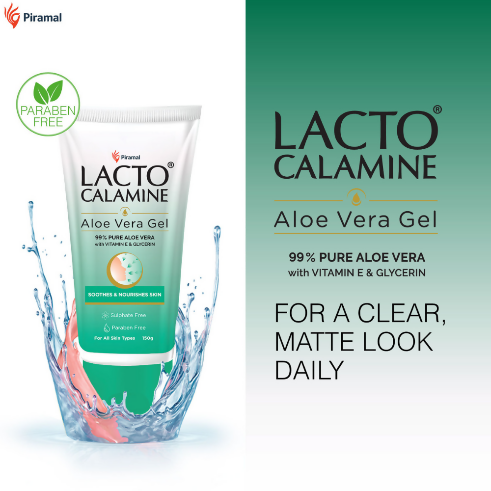 Lacto Calamine Aloe Vera Gel Face Moisturizer - Swadesiicart
