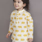 Breathables Kids Cotton Night Suit – Yellow Elephant Print Kurta & Pyjama Co-Ord Set For Boys & Girls