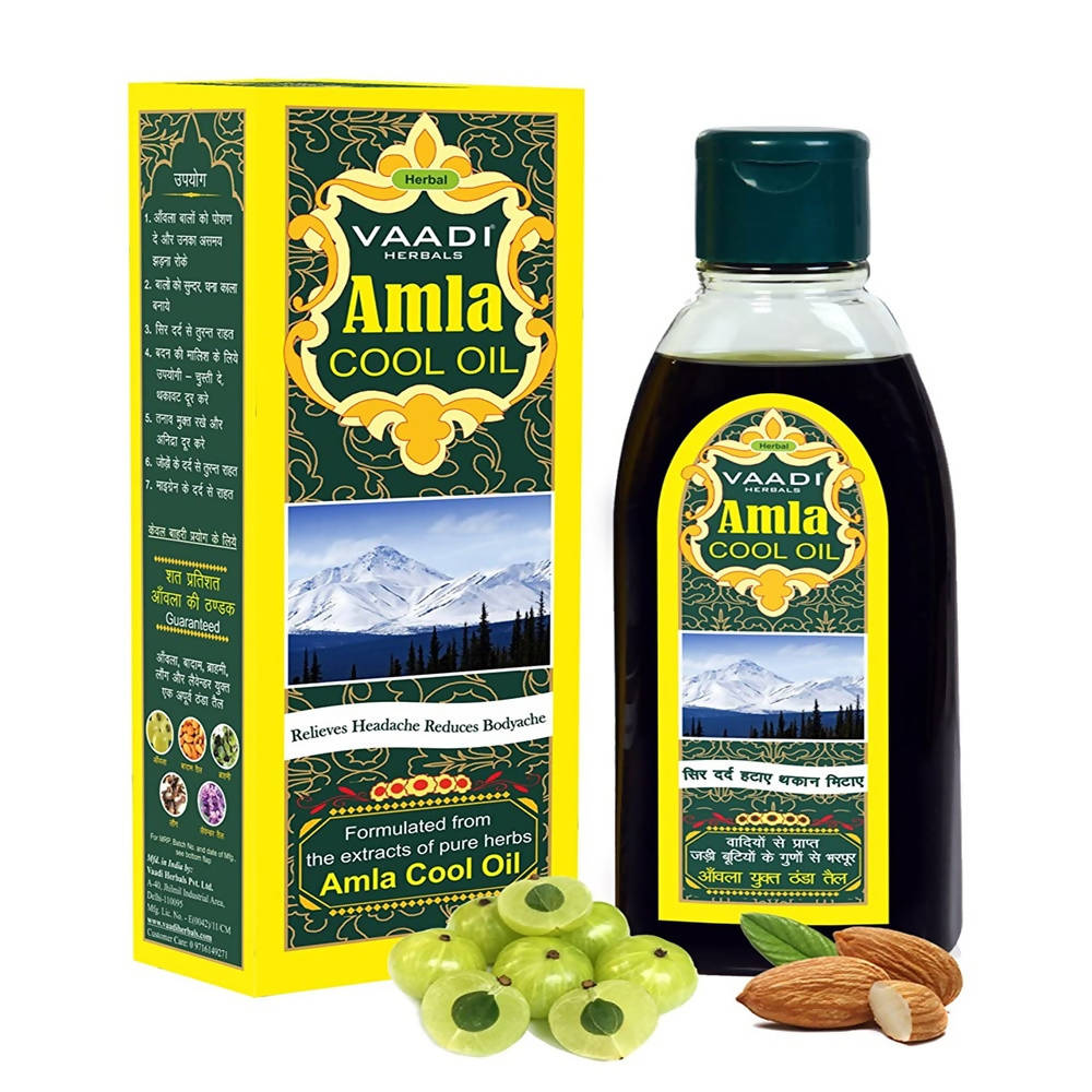 Vaadi Herbals Amla Cool Oil with Brahmi and Amla Extract - Swadesiicart