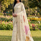 Anaita Off White Linen Saree With Blouse Piece