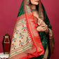 Jyoti Fashion Women's Bottle Green Paithani Silk Zari Woven Saree with Blouse | Swadesiicart
