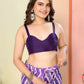 Purple Georgette Designer Printed Ready To Wear Saree - Elite | Swadesiicart