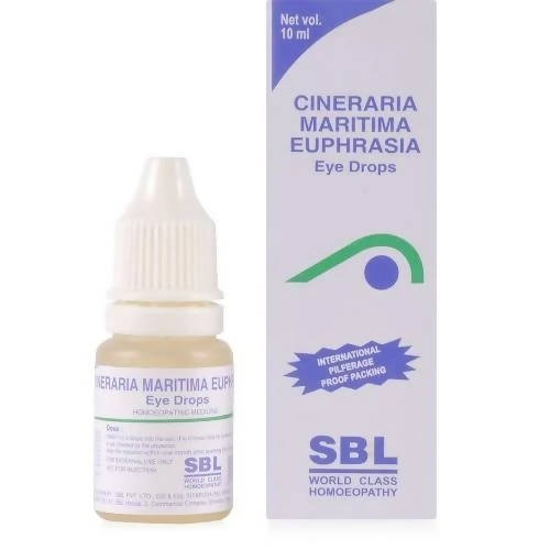 SBL Homeopathy C-ineraria Maritima Euphrasia Eye Drops - Swadesiicart