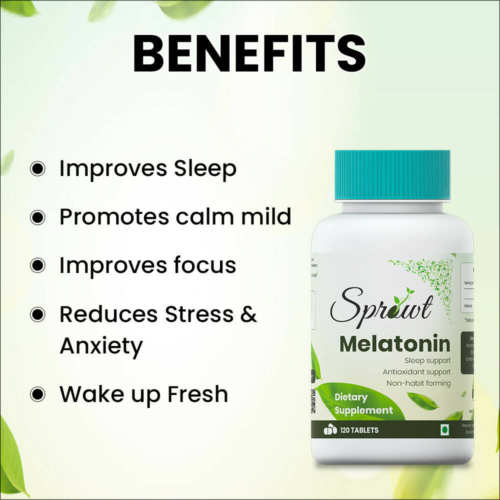 Sprowt Melatonin Tablets - Swadesiicart