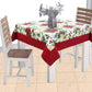 Airwill Cotton Floral Pattern 2 Seater Table Cloth - Maroon
