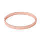 NVR Men's Rose Gold Metal Interlock Kada Bracelet - Swadesiicart