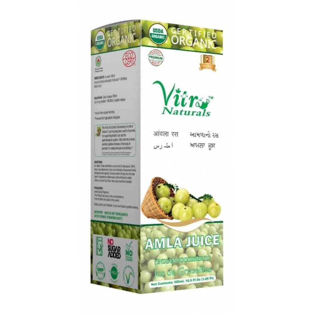 Vitro Naturals Certified Organic Amla / Anola Juice | Swadesiicart