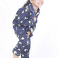 Breathables Kids Cotton Night Suit – Blue Panda Print Shirt & Pyjama Co-Ord Set For Boys & Girls