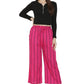 Asmaani Pink Color Rayon Fabric Stripped Palazzo