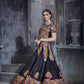 AI Fashion Black Art Silk Designer Navratri Lehenga Choli Collection
