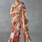 Beige Bright Moss Designer Digital Printed Party Wear Saree - Be Verly