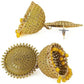 Mominos Fashion Joharkamal Gold-Polished Meenakari Jhumkas For Women & Girls (Yellow) - Swadesiicart