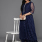 Ahalyaa Women's Traditional wear Ethnic Dress - Navy Blue | Swadesiicart