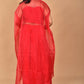 Morchari Women Hand Embroidery Crop Top-Red - Swadesiicart