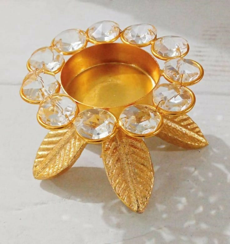 Collectibles India Crystal Tea Light Holder | Swadesiicart
