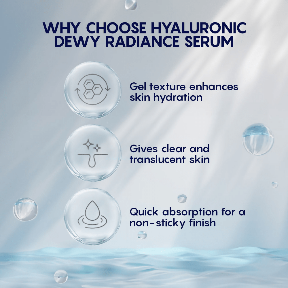 AHC Hyaluronic Dewy Moisturising Radiance Face Serum - Korean skincare | Swadesiicart