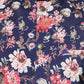ABH Lifestyle Men's Silk Navy Blue Kurta Pyjama & Printed Nehru Jacket