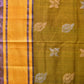 Olive and Dark Green Uppada Silk Handloom Saree with Buta Design - Global Threads | Swadesiicart