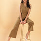 BohoJazz In-action Olive Green Tailored Waistcoat with Trousers Co-ord Set - Swadesiicart