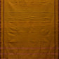 Olive Narayanpet Cotton Handloom Saree with Checks Design - Global Threads | Swadesiicart