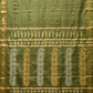 Olive Uppada Silk Handloom Saree with Karpur Pallu Design - Global Threads | Swadesiicart