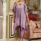 Janasya Lavender Silk Blend Yoke Embroidery Co-Ords - Swadesiicart