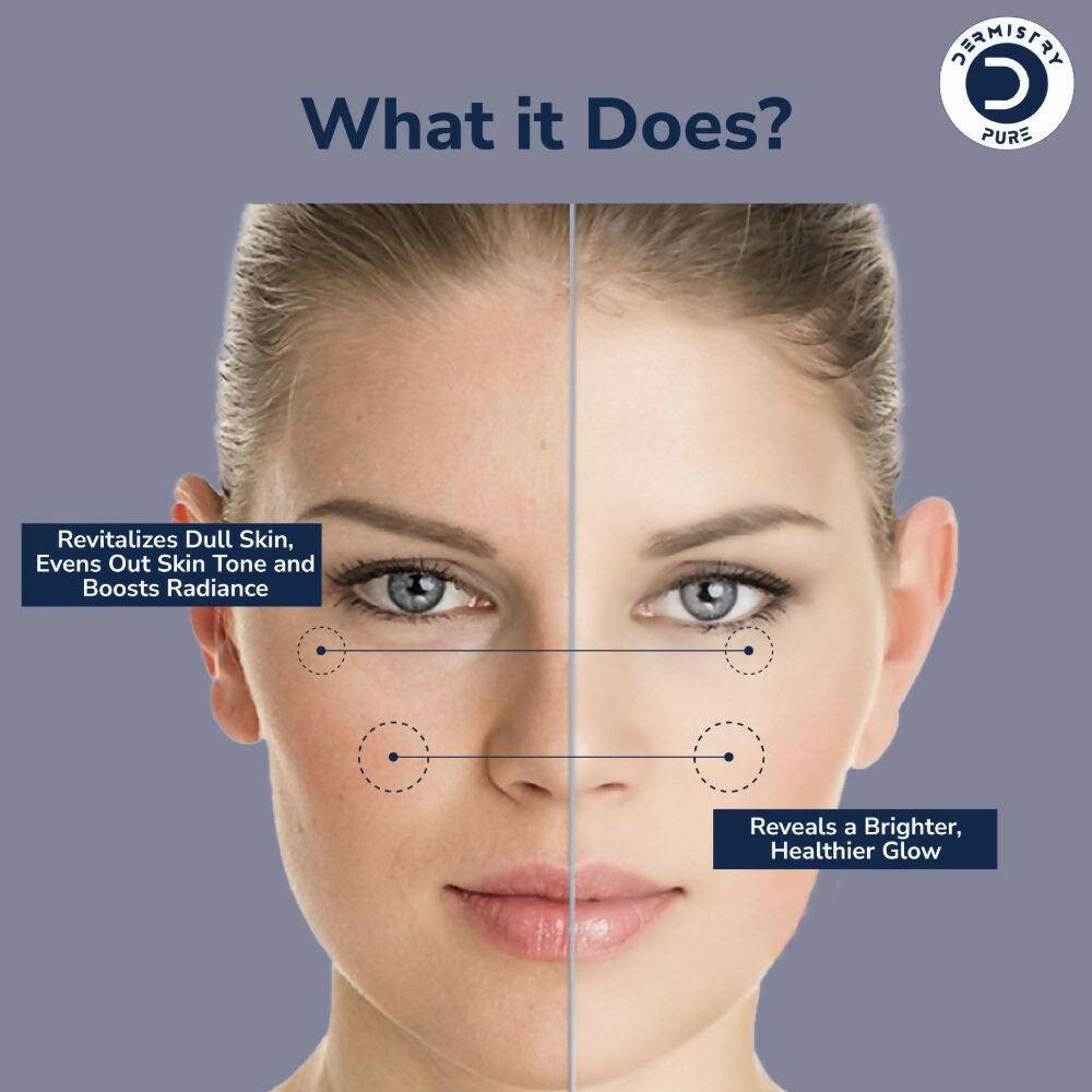 Dermistry Pure 10% Vitamin C 1% Alpha Arbutin Dull Skin Brightening Lightening Fairness Glow Serum - Swadesiicart