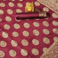 DEIANA'S Beautiful Designer Golden zari Soft Lichi Silk Saree - Maroon - Swadesiicart