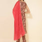Janasya Women's Brown Crepe Digital Floral Printed Festive Straight Kurta Set | Swadesiicart