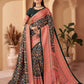 Aayaa Designer Winter Collection Printed Saree With Shawl - Multi Color