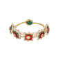 Nuyug 22K Gold Plated Red Serene Pochi Bangles | Swadesiicart