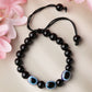 NVR Set of 2 Black Evil Eye Bracelet for Men's & Women - Swadesiicart