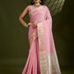 Vishnu Weaves Women's Gajri Soft Silk Zari Woven Saree with Blouse - Swadesiicart