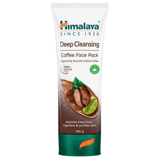 Himalaya Deep Cleansing Coffee Face Pack | Ayurvedic Coffee Face Mask for Clear Skin - Swadesiicart