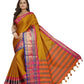 Vamika Banarasi Silk Mustard Weaving Saree | Swadesiicart