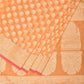 Orange Cut Work Cotton Silk Saree with All Over Banaras Design - Global Threads | Swadesiicart