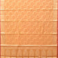Orange Cut Work Cotton Silk Saree with All Over Diagonal Banaras Design - Global Threads | Swadesiicart
