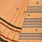 Orange Khadi Cotton Handloom Saree with Jamdani Buta Design - Global Threads | Swadesiicart