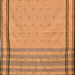 Orange Khadi Cotton Handloom Saree with Jamdani Buta Design - Global Threads | Swadesiicart