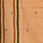 Orange Khadi Cotton Handloom Saree with Jamdani Buta Design - Global Threads | Swadesiicart