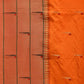 Orange Paithani Silk Handloom Saree with Triple Muniya Border Design - Global Threads | Swadesiicart